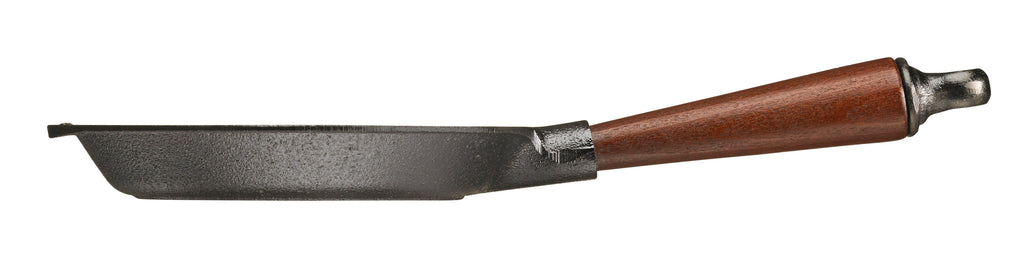 Skeppshult gjutjärnspanna med trähandtag