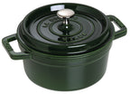 Staub gjutjärnsgryta, rund 22 cm, 2,6 l, basilikagrön