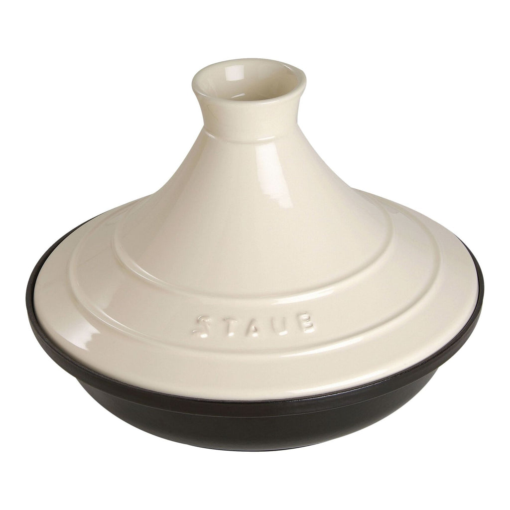 Staub Tajine 28 cm, gjutjärn, kräm