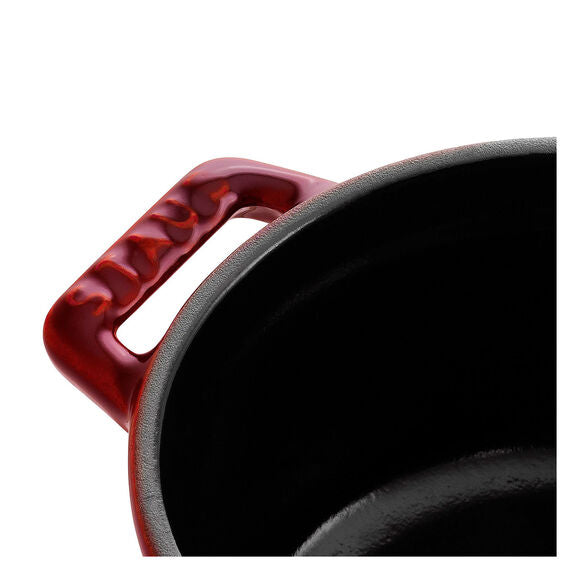 Staub mini cocotte rund 10 cm, 0,25 l, granatröd
