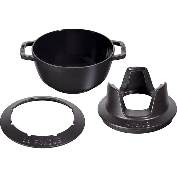 Staub Fondue 20 cm, musta