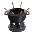 Staub Fondue 20 cm, musta