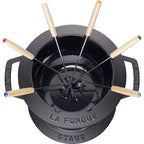 Staub Fondue 20 cm, musta