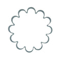 Utstickare blomma, stor 9,2 cm