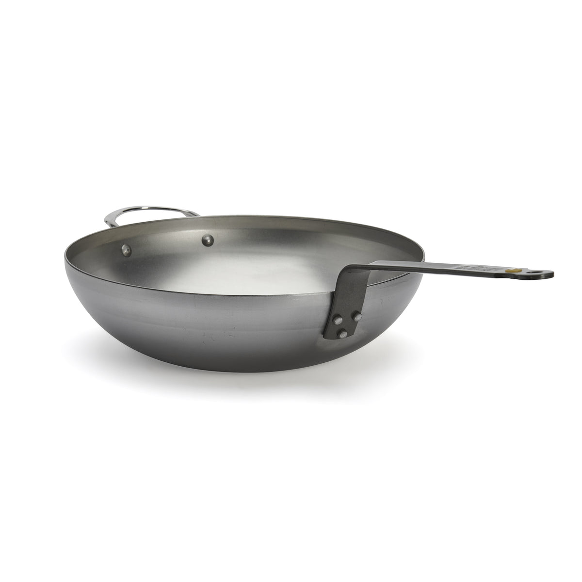 De Buyer Mineral B carbon-steel wok, rounded