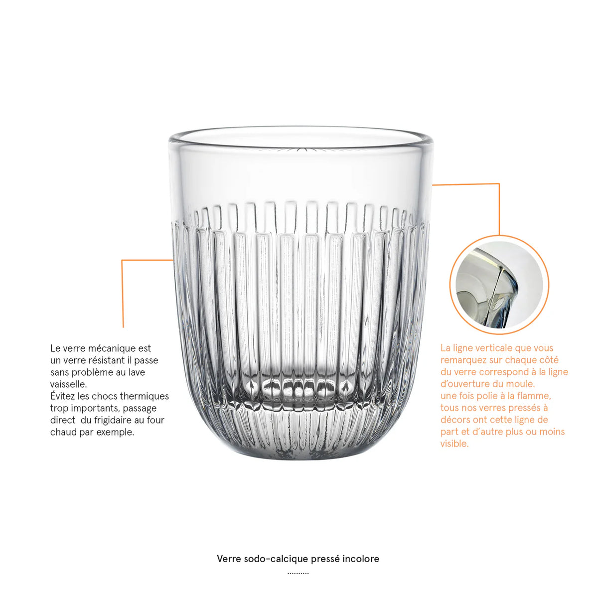 Ouessant vatten- eller teglas, 26 cl