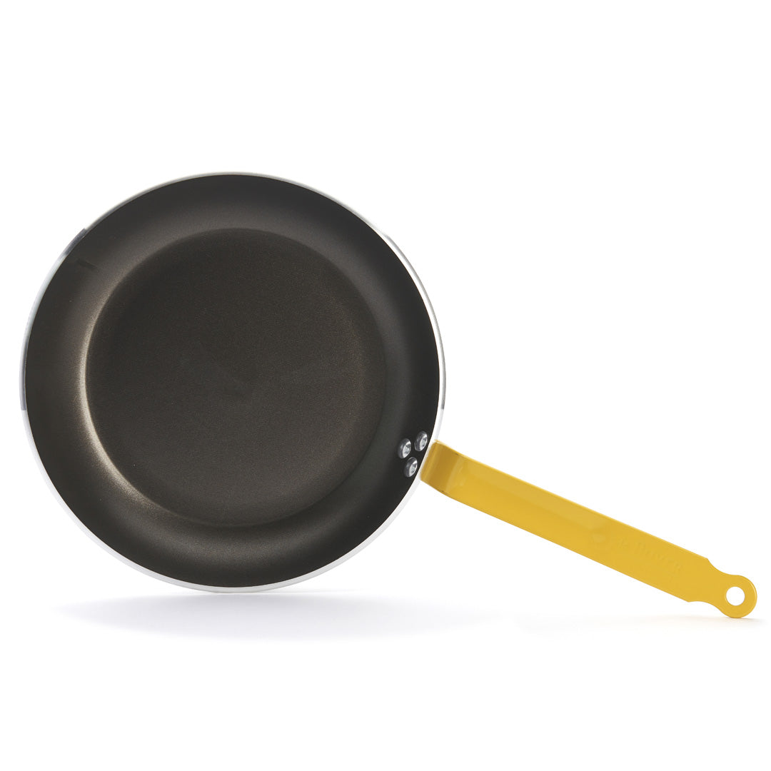 De Buyer belagd stekpanna Resto Induction, gult handtag