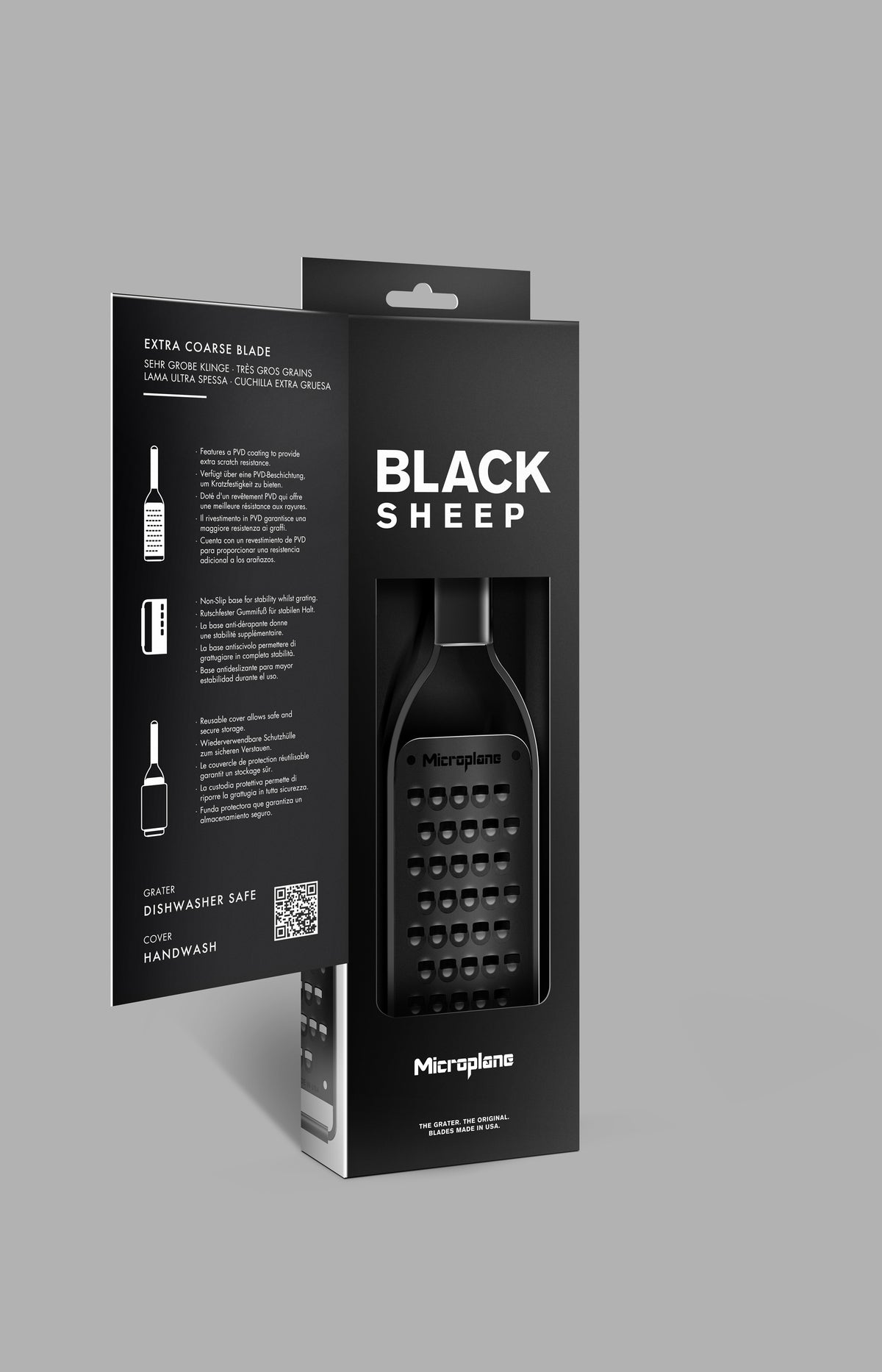 Microplane Black Sheep, extra grovt rivjärn