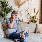 Yuyu lång varmvattenflaska, Pimlico linen