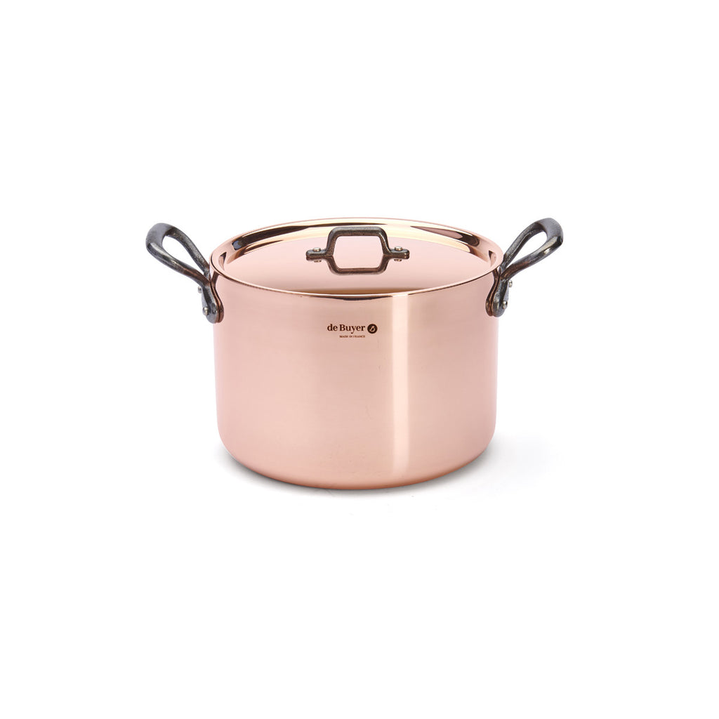 De Buyer Inocuivre high stewpan with lid, 7,5 l