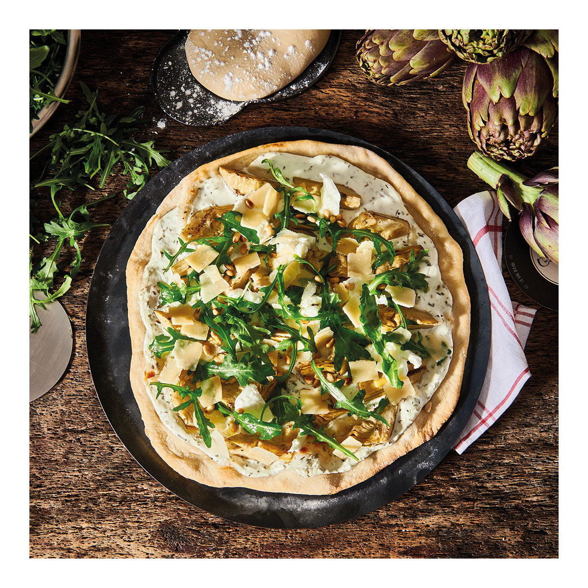 De Buyer pizzaplåt, kolstål
