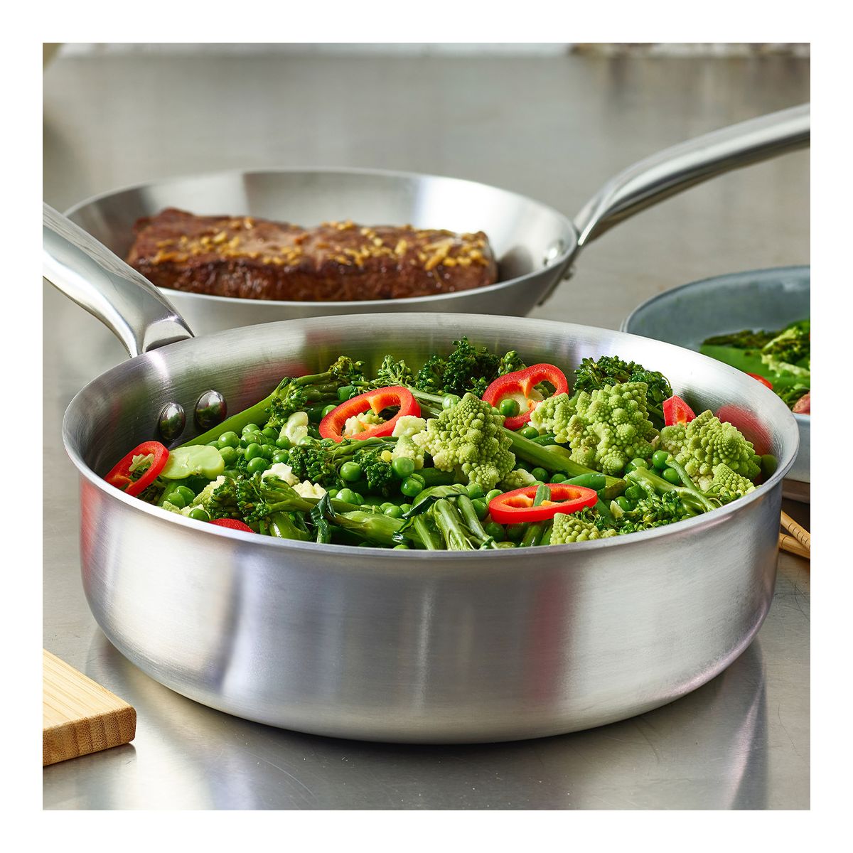 De Buyer Alchimy sauteuse med rak sida