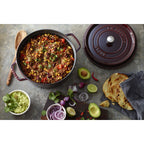 Staub gjutjärnsgryta, rund 28 cm, 6,7 l, granatröd