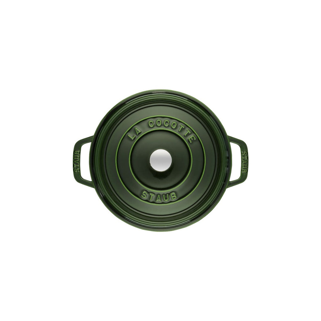 Staub gjutjärnsgryta, rund 26 cm, 5,25 l, basilikagrön