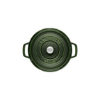 Staub gjutjärnsgryta, rund 26 cm, 5,25 l, basilikagrön