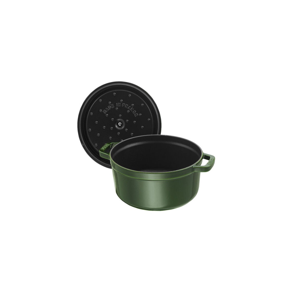 Staub gjutjärnsgryta, rund 26 cm, 5,25 l, basilikagrön