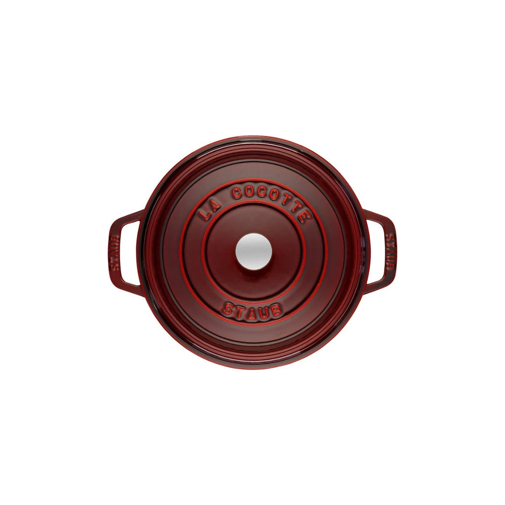 Staub gjutjärnsgryta, rund 26 cm, 5,25 l, granatröd
