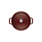Staub gjutjärnsgryta, rund 26 cm, 5,25 l, granatröd