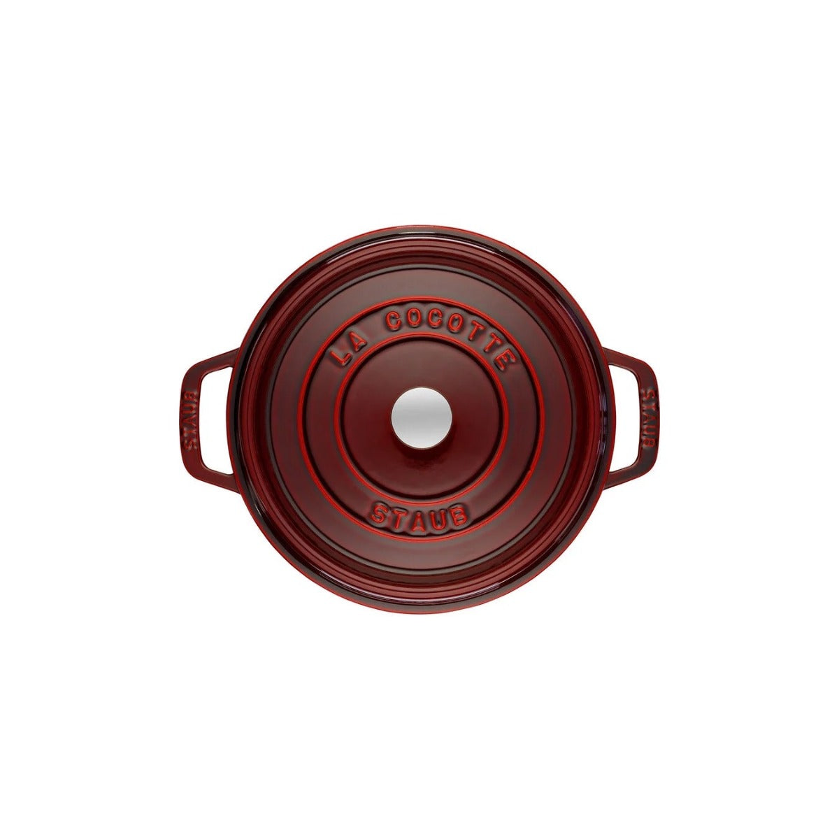 Staub gjutjärnsgryta, rund 28 cm, 6,7 l, granatröd