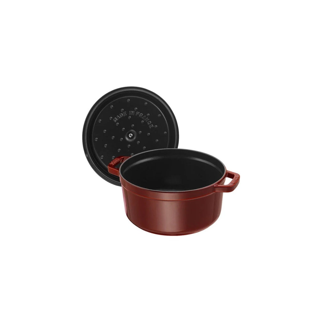 Staub gjutjärnsgryta, rund 26 cm, 5,25 l, granatröd