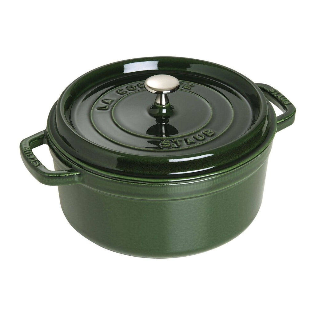 Staub gjutjärnsgryta, rund 26 cm, 5,25 l, basilikagrön