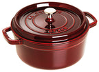 Staub valurautapata, pyöreä 3,8 l, granaatinpunainen