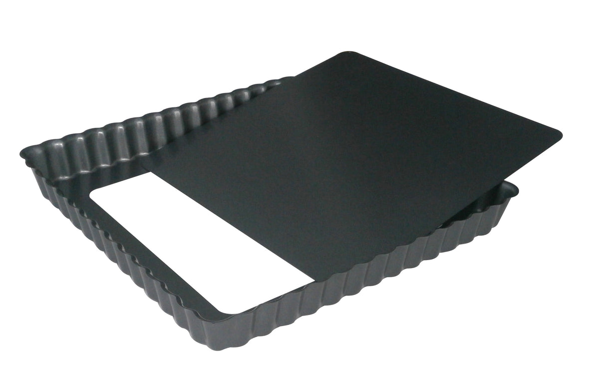 De Buyer piirakkavuoka, irtopohja, non-stick, suorakaide 18x18 cm