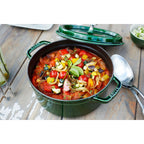 Staub gjutjärnsgryta, rund 28 cm, 6,7 l, basilikagrön