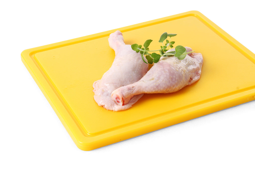 Skärbräda med ränna, 32,5 x 26,5 cm, polyeten