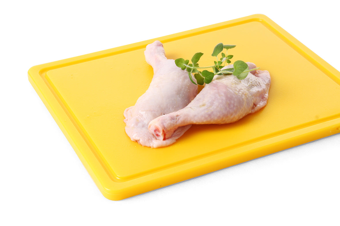 Skärbräda med ränna, 32,5 x 26,5 cm, polyeten