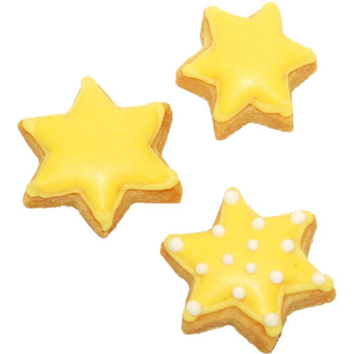 Utstickare stjärna 3 storlekar 4,5,  5,5 och 6,5 cm