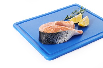 Skärbräda med ränna, 32,5 x 26,5 cm, polyeten