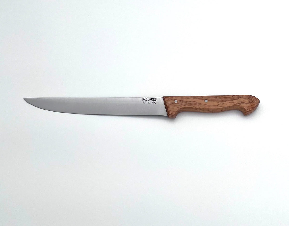 Pallarès allroundkniv 18 cm, kolstål och olivträ